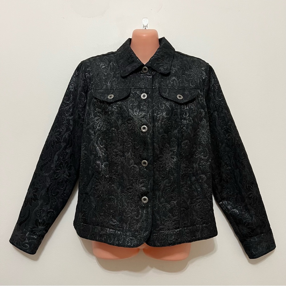 Ruby Rd. Black Textured Jacket Chic Whimsygoth